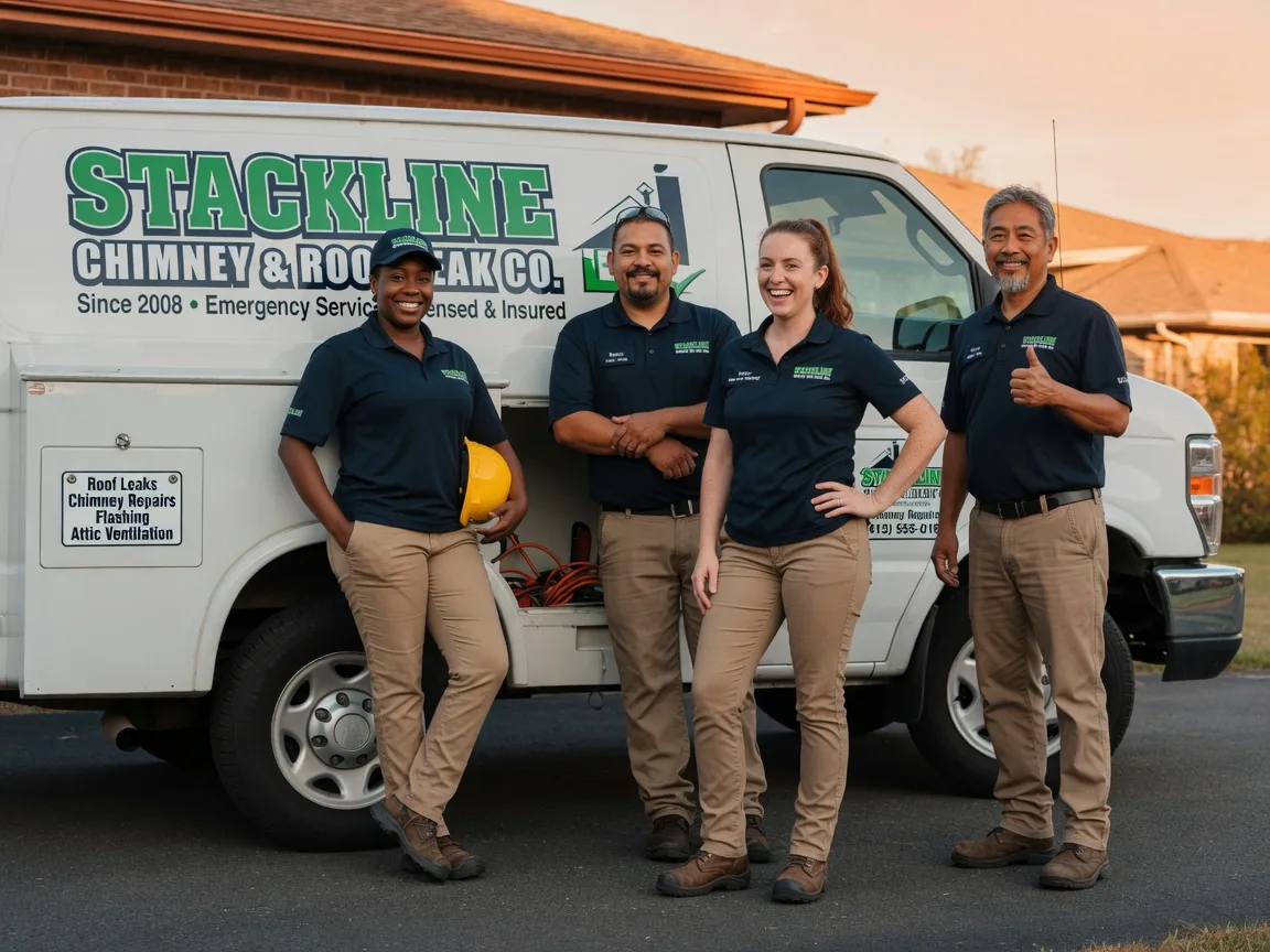 Chimney flashing repair company in Chappell Hill, TX